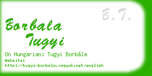 borbala tugyi business card