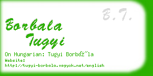 borbala tugyi business card